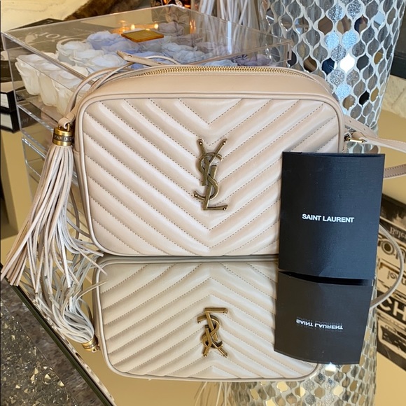 ysl lou camera bolsa nude